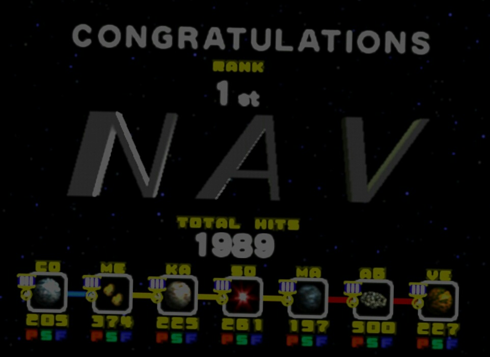 So here is my highest score on Star Fox 64 3D (practiced for a